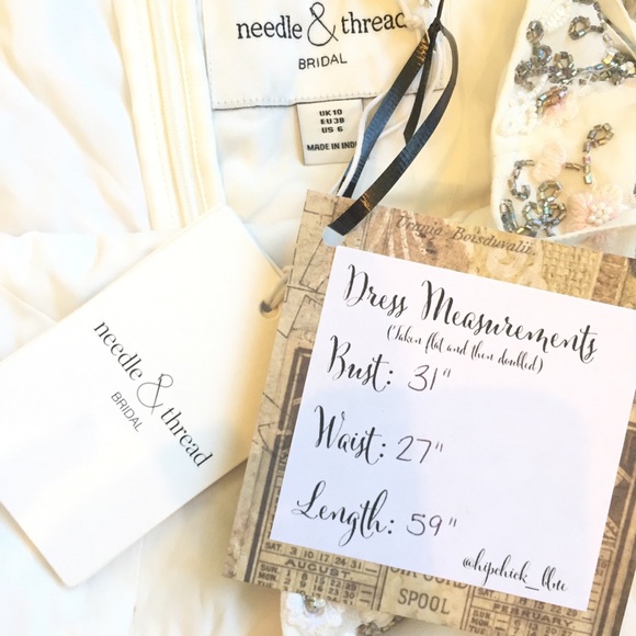 Needle & Thread Trailing Tulle Maxi Dress White - Picture 7 of 8